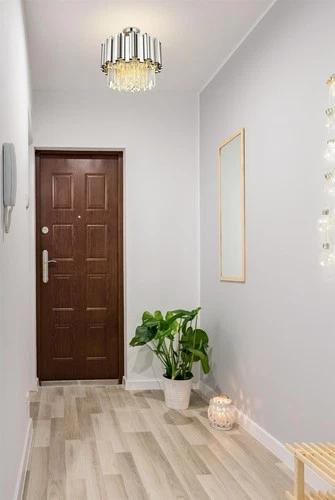 Elegant Lighting Willow 16" Flush Mount in Chrome - Picture 2 of 8