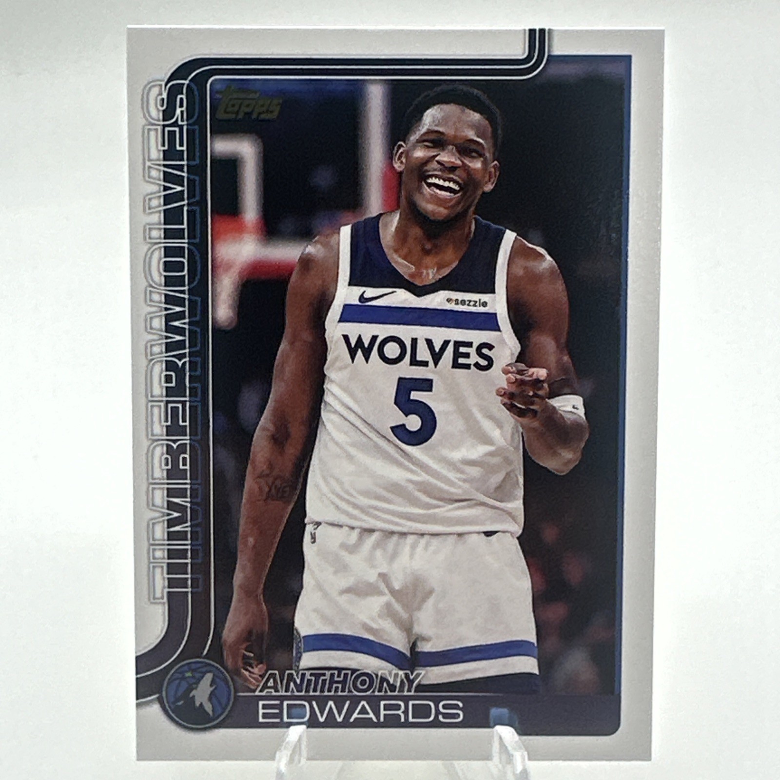 2025 Topps 108 Anthony Edwards Golden Mirror Photo Variation SSP