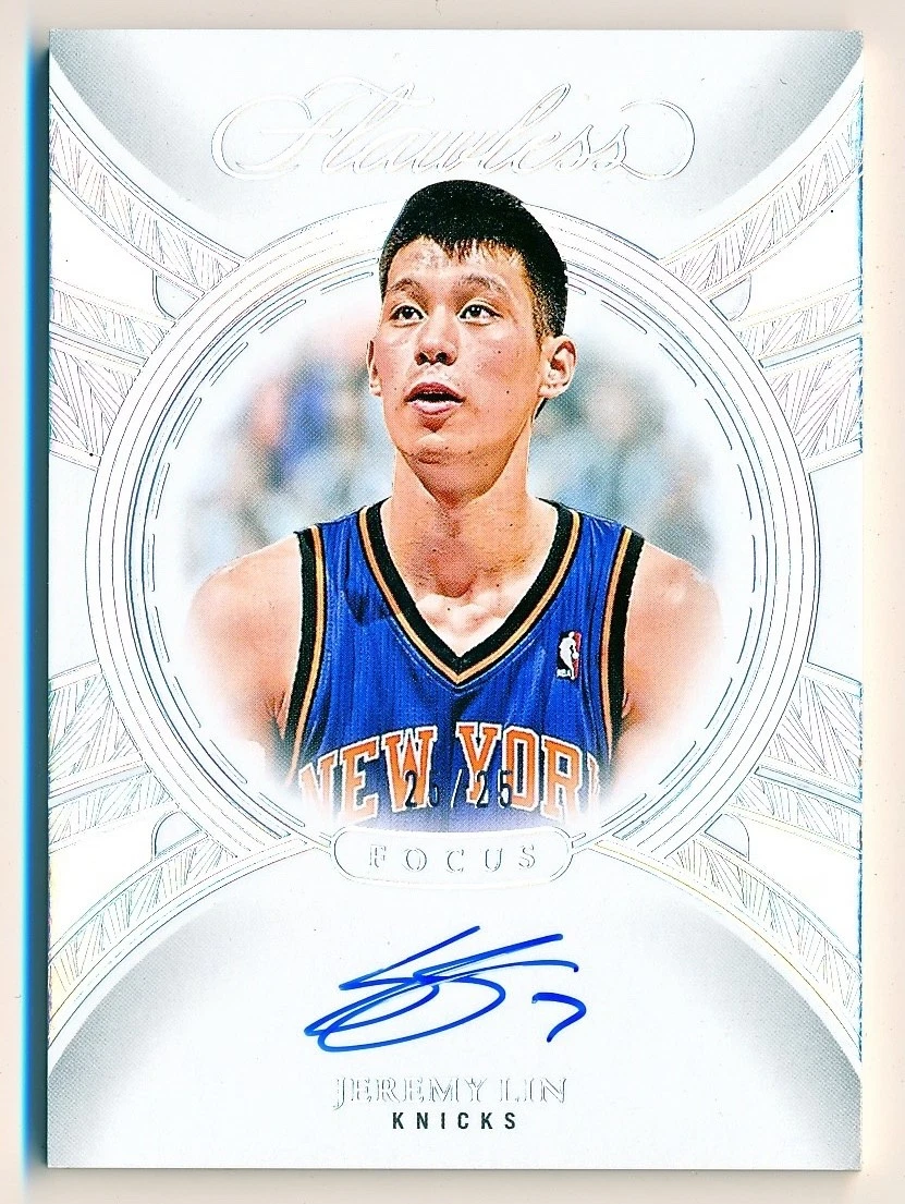 Jeremy Lin New York Knicks Basketball Autographed Sports Trading