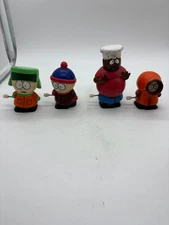 Vintage South Park Collector’s Wind Up Set Stan Kenny Kyle Chef Figures