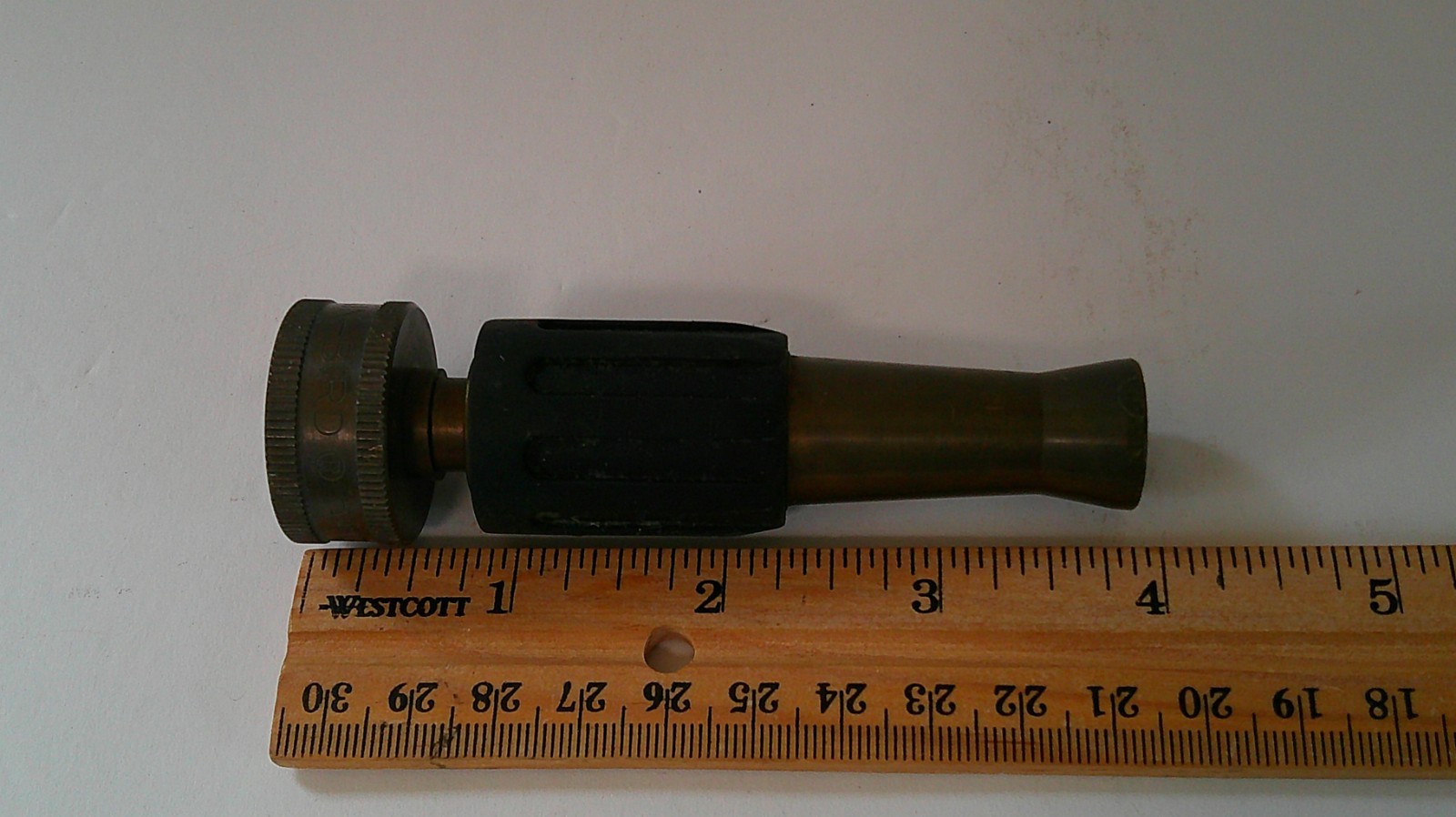 Vintage Brass & Rubber Rain-Bird Adjustable Garden Hose Spray Nozzle