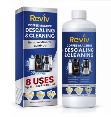 Descaling Solution for Coffee Machines (8 Uses)   33.8 fl oz, with Espresso M...