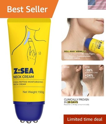 Rejuvenating Neck Firming Cream with Roller - Hydration & Anti-Wrinkle, 5.29 Oz
