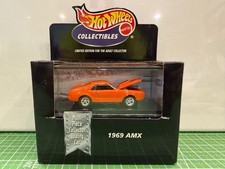 Hot Wheels 1969 Amx Black Box Collectibles Muscle Car Orange Real Riders. Hot Wheels 1969 Amx Black Box Collectibles Muscle Car Orange Real Riders.