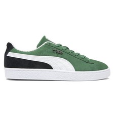 PUMA Suede Pinstripe Sports Club Lace Up Mens Green Sneakers Casual Shoes 39887