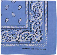 22 Inch Cotton Paisley Bandana