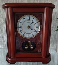 Acctim Westminster Chime Wooden Mantle Clock With Rotating Pendulum