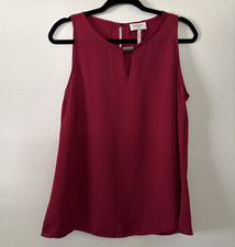 Laundry by Shelli Segal Red M Sleeveless Top ...