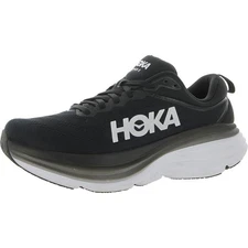 Hoka One One Mens Bondi 8 B/W Running & Training Shoes 9.5 Medium (D) BHFO 4321