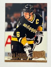 1994-95 Fleer Ultra Hockey Mario Lemieux #165 Pittsburgh Penguins - Free Ship BG