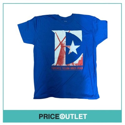 Elton John - Yellow Brick Road Abschiedstour (Niederlande) blaues T-Shirt (Medium)