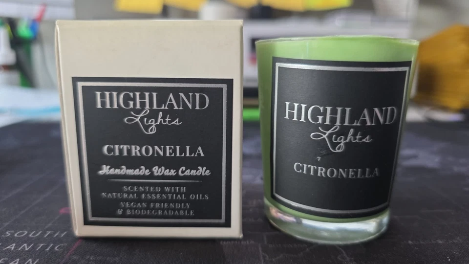 Highland Lights Candle Scented Large Jar With Natural Essential Oils Vegan - Image 4 of 4