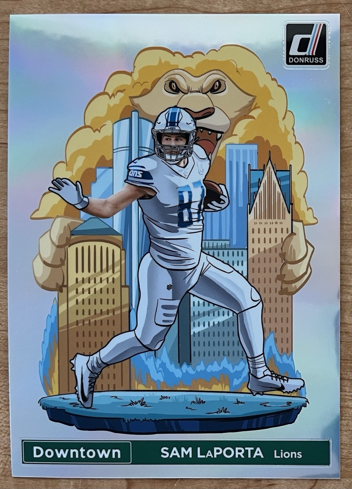 2024 Panini Donruss Sam LaPorta Downtown Prizm Oversized Jumbo #6 Detroit Lions