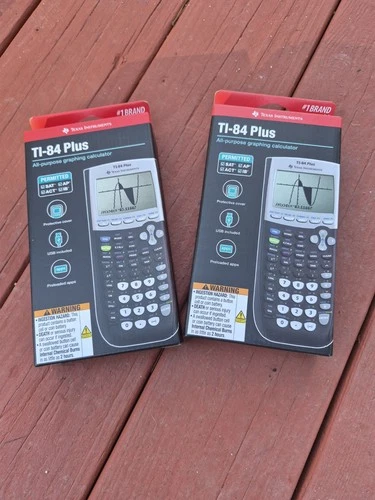 Texas Instrument TI-84 Plus Graphing Calculator,Cover, USB Cord * Free Shipping!