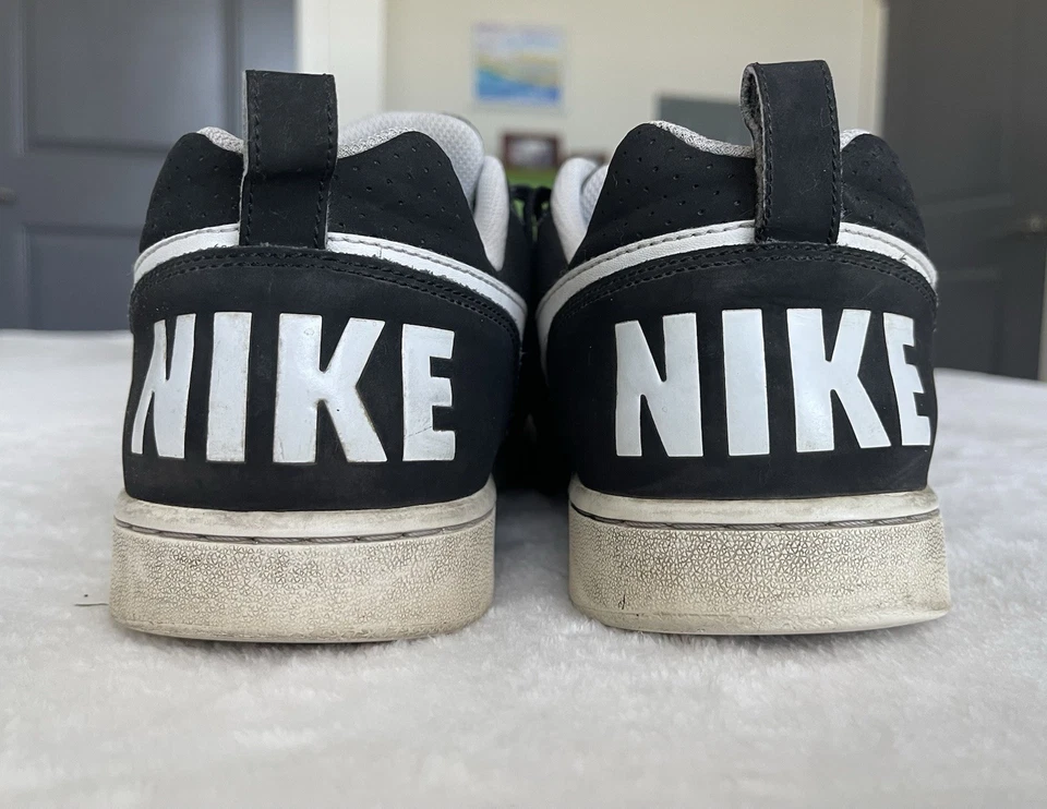 Nike Men's Court Borough Low 838937-010 Sneaker Shoe Size US 11 Black/White - Image 4 of 4