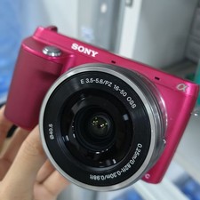 Sony Alpha NEX-F3 Pink 16-50mm Lens Digital Camera Fully Tested