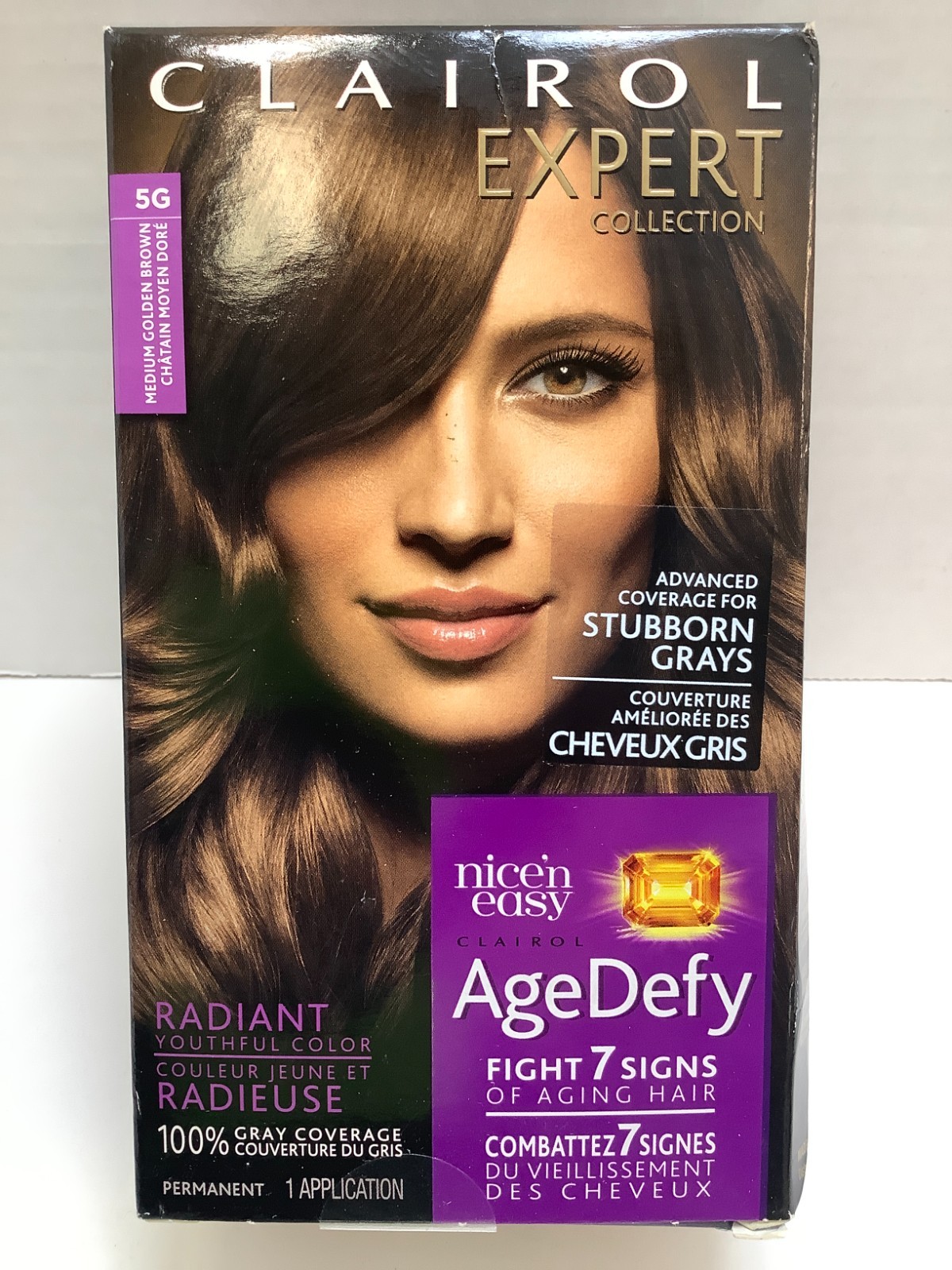 Clairol Expert Collection AgeDefy, Permanent, #5G Medium Gol