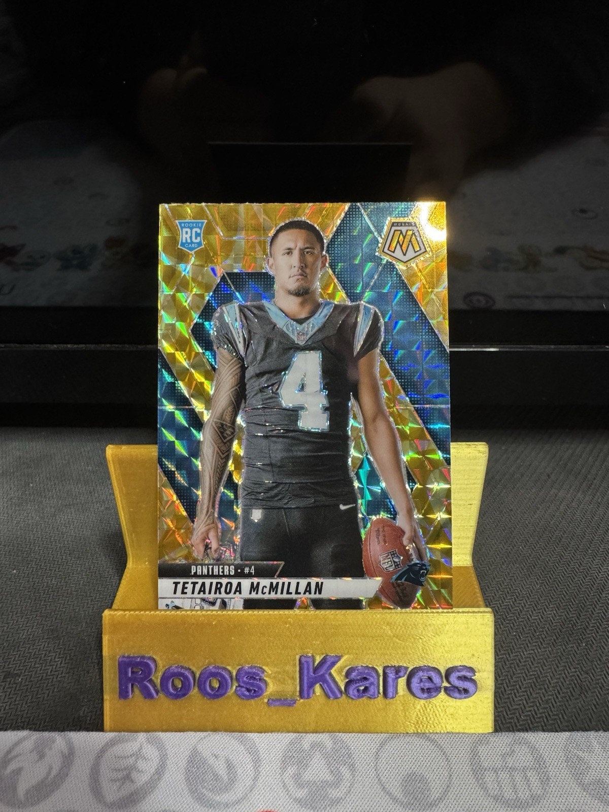 Tetairoa McMillan 2025 Panini Mosaic Variation (RC) #274: Reactive Yellow 