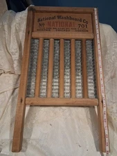 National Washboard Co No 701 "Zinc King" Decor Laundry Room Antique Vintage 24"