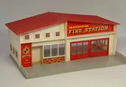 Vintage 1960s Matchbox Fire Station Building MF 1 Lesney Red Roof (No Fire Pole)