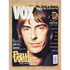 PAUL WELLER VOX #64 MAGAZINE FEB 1996 PAUL WELLER COVER WITH MORE INSIDE + U2/RA