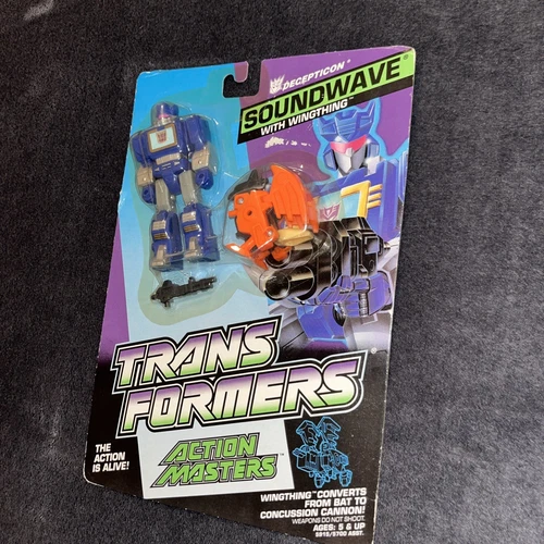 Vtg 1989 Hasbro G1 Transformers MOC SOUNDWAVE Action Masters Figure