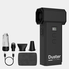 2-in-1 Air Duster  Vacuum, 130K RPM, Adjustable Speed, Rechargeable Battery