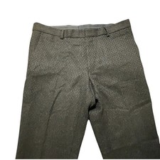 Dries Van Noten Pants Trouser Men 31x30.5 Flannel Cashmere  Wool Charcoal Gray