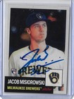 Jacob Misiorowski Autographed 2026 Topps MLB Living Set 916 Rookie Card — photo 1