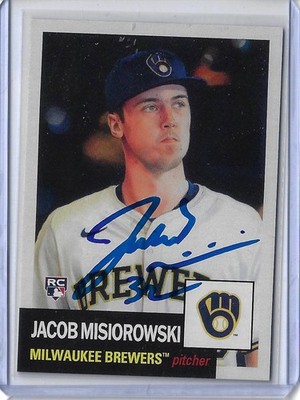 Jacob Misiorowski Autographed 2026 Topps MLB Living Set 916 Rookie Card
