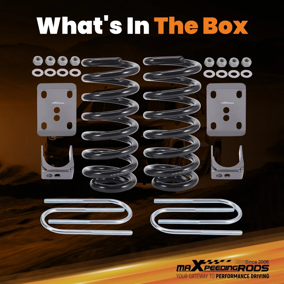 Kit abatible de resortes helicoidales de 3" y eje abatible de 5" para Ford F100 F150 2x2 80-1996 Foto 4 de 4