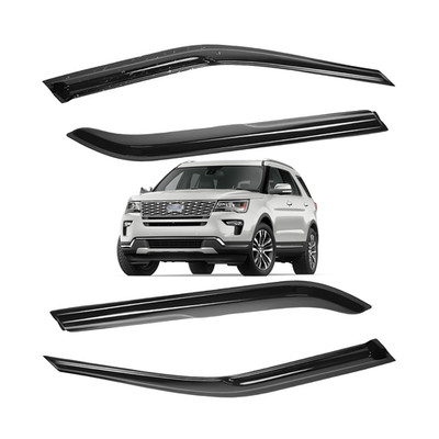 Window Visors Vent Rain Guards For 2011-2019 Ford Explorer Sport Utility 4-Door