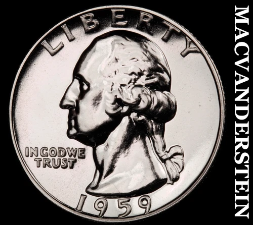 1959 Washington Quarter- Silver- Choice Gem Proof Luster No Reserve #J273