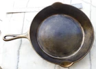 ERIE Griswold #10 Double Spout heat ring  Cast Iron 11" Skillet Fry Pan