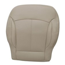 Funda de asiento de cuero marr n para conductor delantero Beige Bronceado