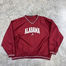 Alabama Crimson Tide Jacket Mens 2XL Red NCAA Football Pullover Pro Edge