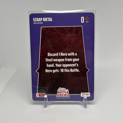 2026 Bo Jackson Battle Arena Griffey Play Card #PL-77 Scrap Metal MINT NP