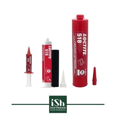 Loctite 518 Flächendichtung NSF P1 mittelfest rot 25 50 300 ml Spritze Kartusche