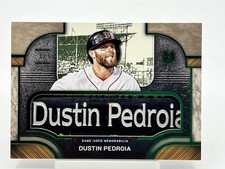 2025 Topps Museum Dustin Pedroia Emerald #1/1 Jumbo Lumber Bat Nameplate Relic