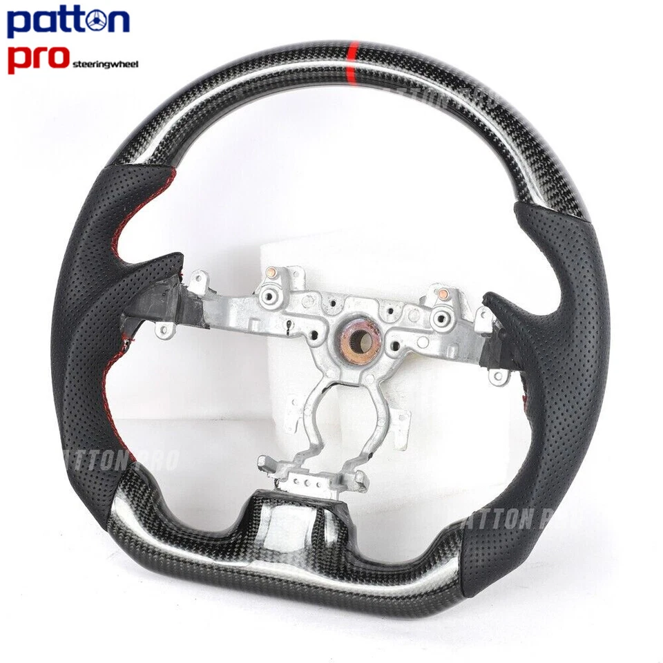 Volante deportivo de fibra de carbono para Infiniti G25 G37 Q40 Q60 QX50 EX35 EX37 Foto 2 de 4