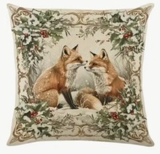Fall Winter Fox Animals Christmas Throw Pillow Cover Winter Holiday Home Decor