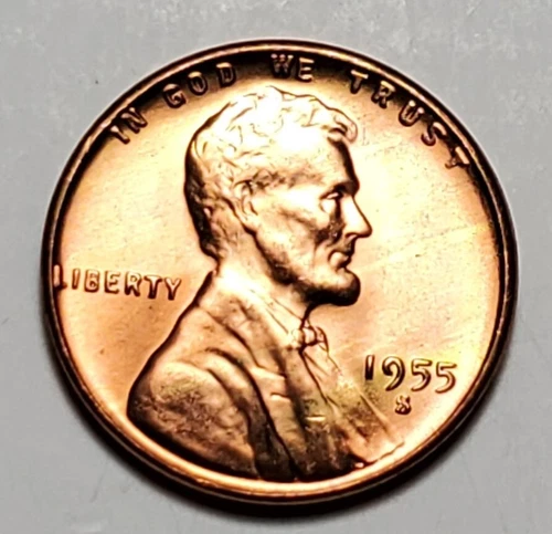 1955 S LINCOLN WHEAT PENNY UNC #C2660