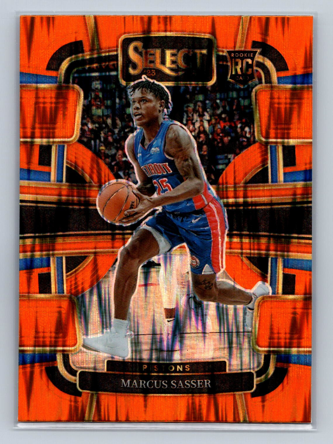 2023-24 Panini Select #70 Marcus Sasser Rookie Orange Flash Prizm
