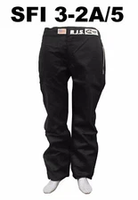 RJS RACING 2 LAYER "ELITE" SFI 3-2A/5 FIRE SUIT PANTS BLACK 2X 200440107