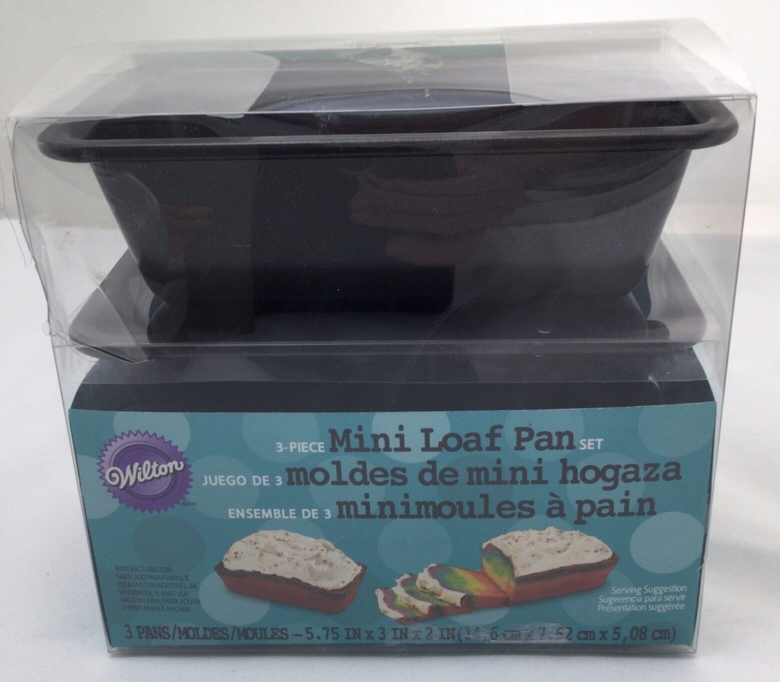 Wilton Recipe Right 3 Piece Mini Loaf Pan Set