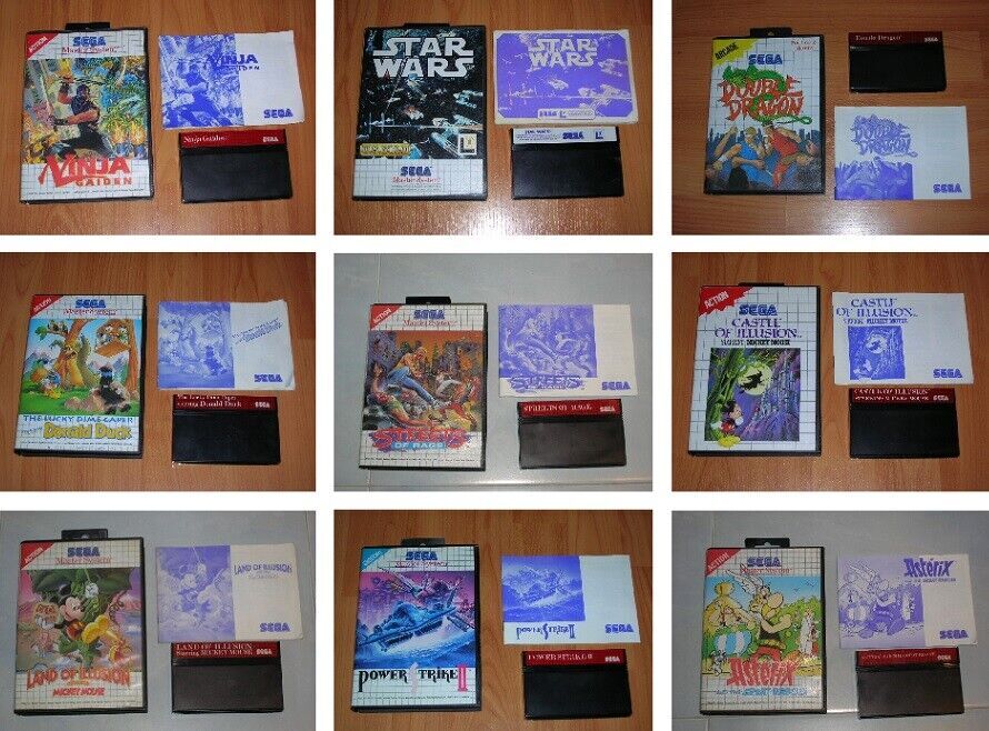 SEGA MASTER SYSTEM - TITRES EUROPEENS COMPLETS AS / COFFRET D'ORIGINE