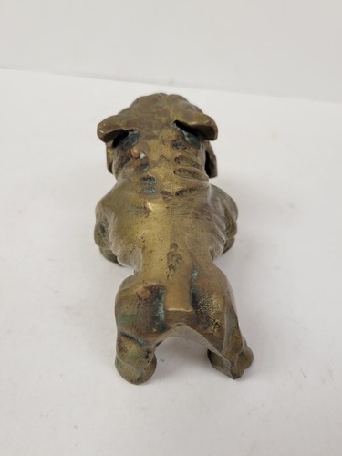 Vintage Bulldogge aus massivem Messing  - Bild 4 von 7