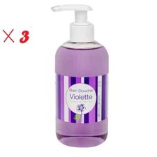 La Maison de La Violette Bain Douche Flacon Pompe Miel Bio -Lot 3 X 250 ml neuf