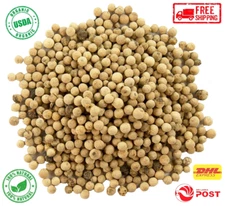 Ceylon White Pepper Whole Seeds Organic Pure High Premium Quality Natural Spices