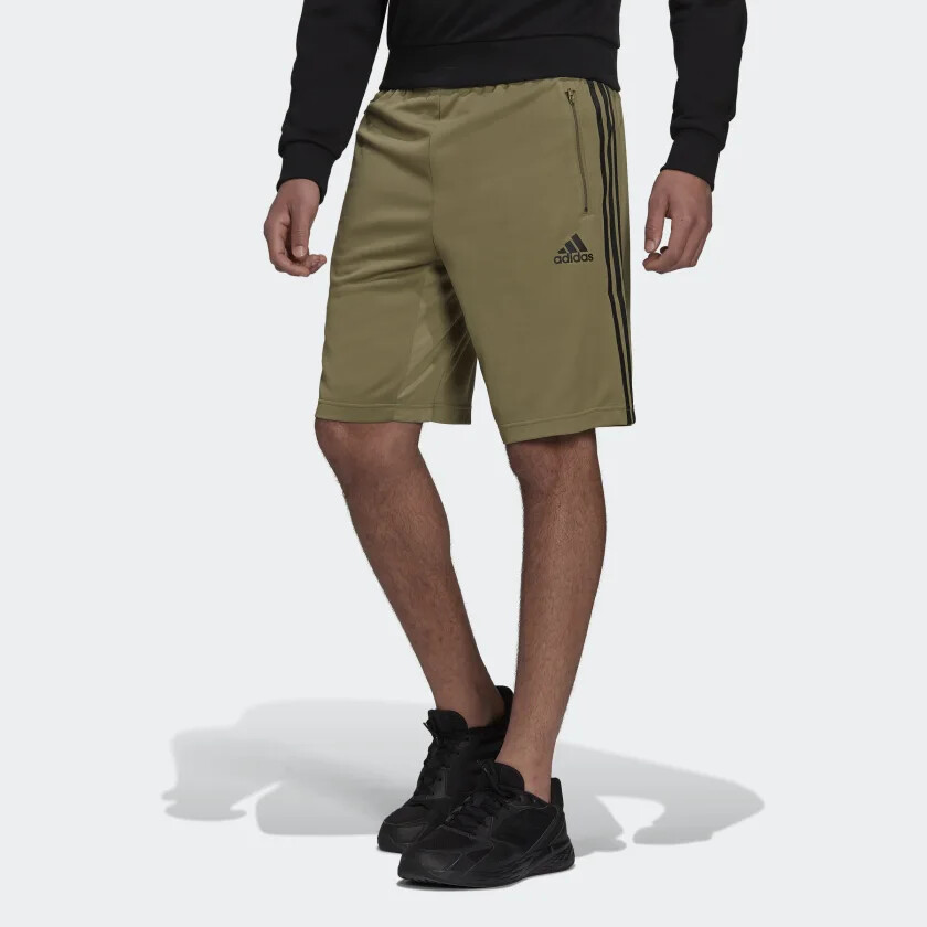 adidas Designed 2 Move 3-Stripes Primeblue Zip Pocket Shorts